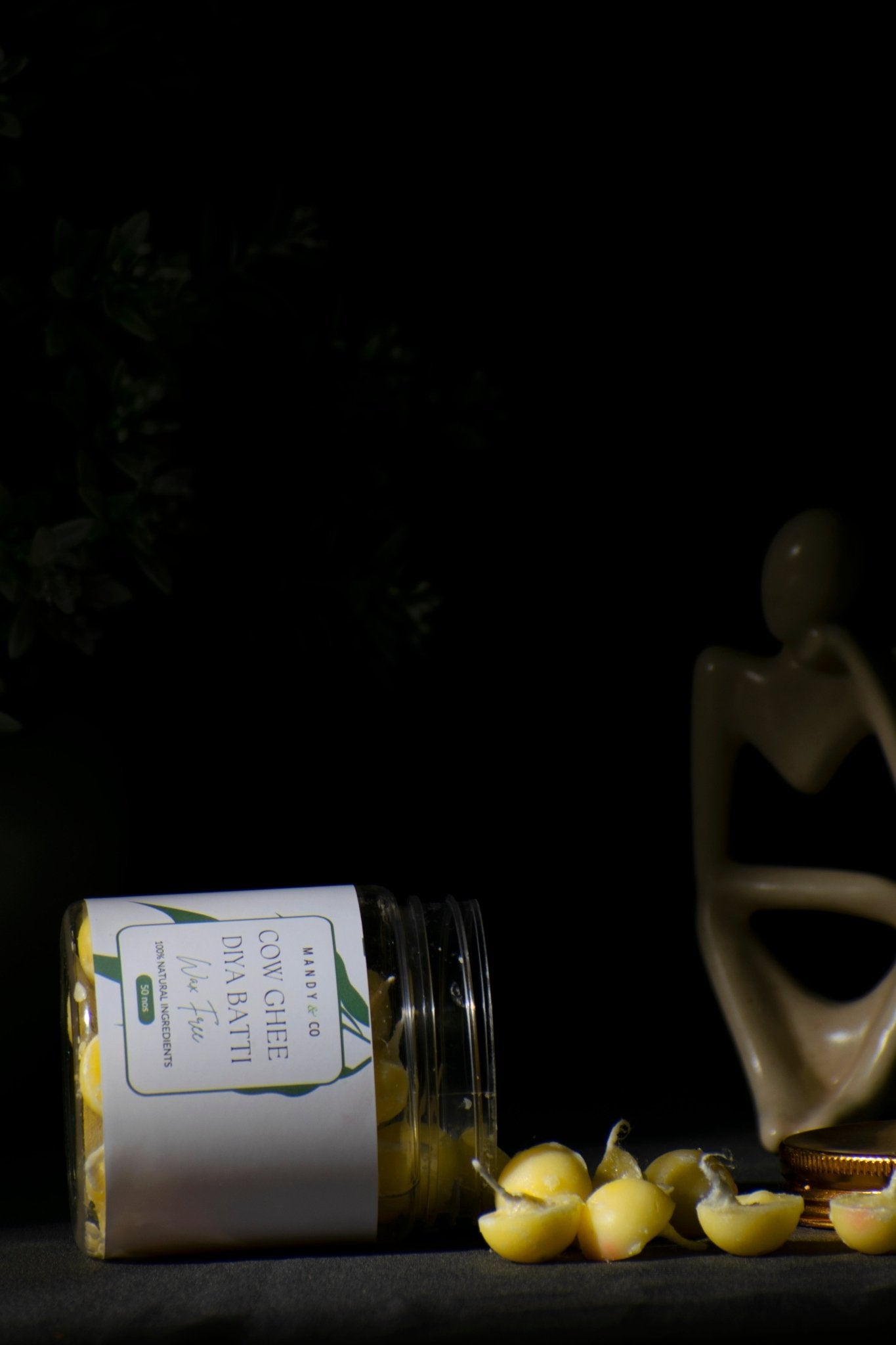 Ghee Diya Batti - Pack of 50 (Camphor) - Mandy and Co