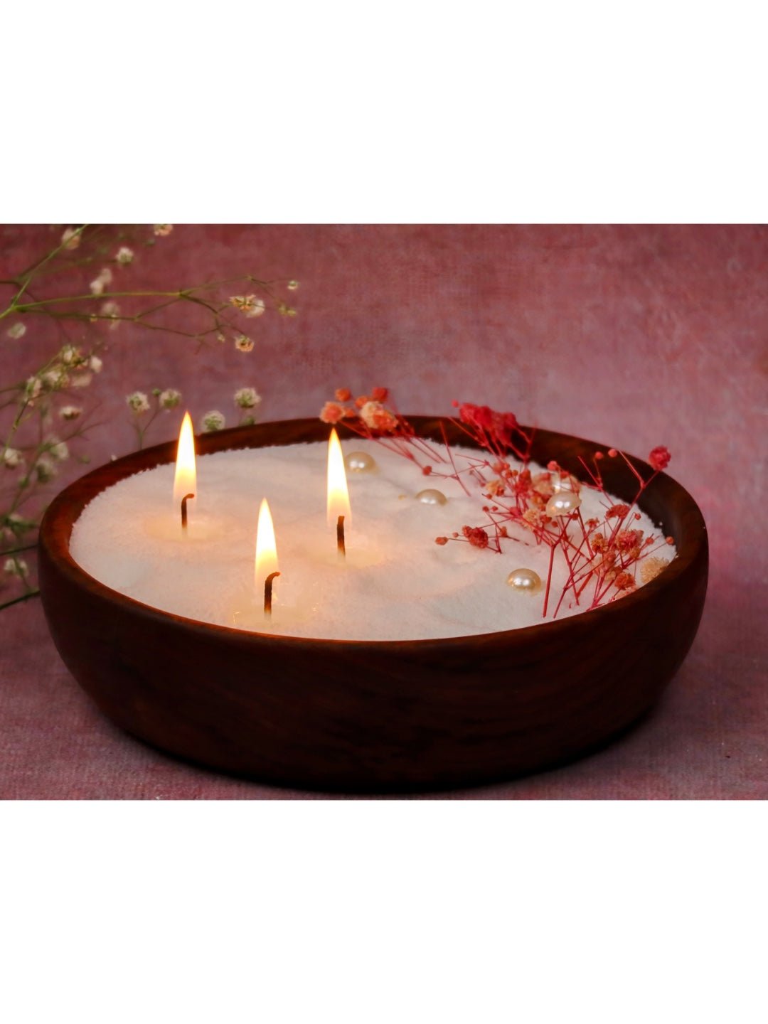 Soy Wax Pearls Candle – Reusable 500g with Wicks & Glass Container - Mandy and Co