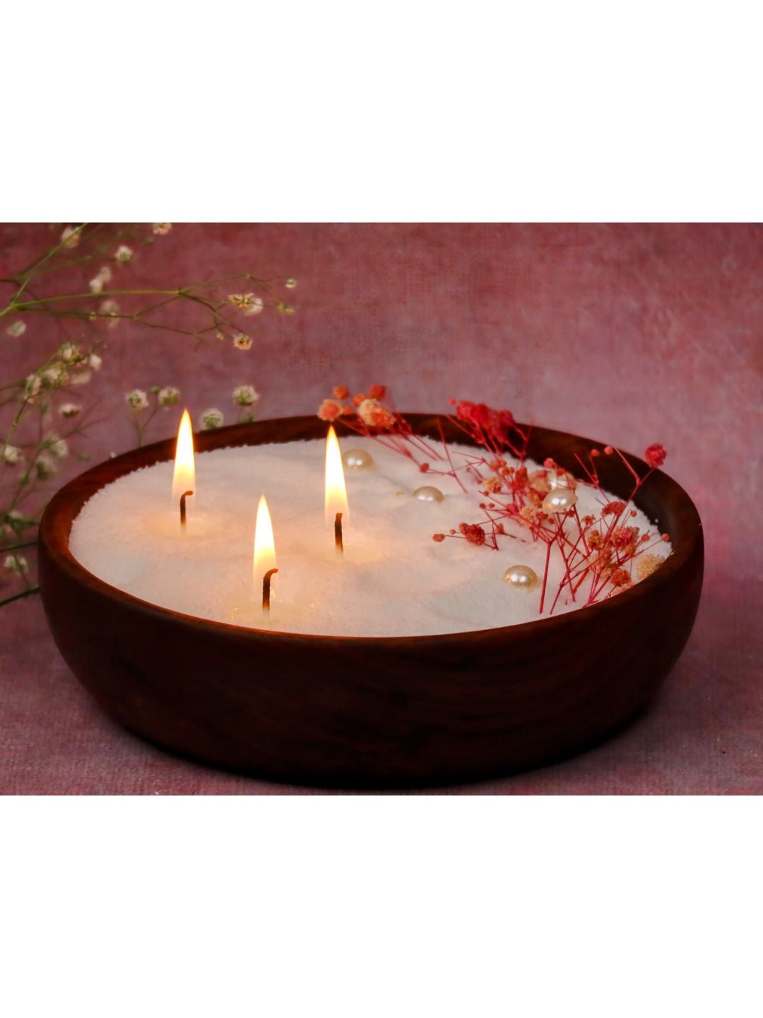 Soy Wax Pearls Candle – Reusable 500g with Wicks & Glass Container - Mandy and Co