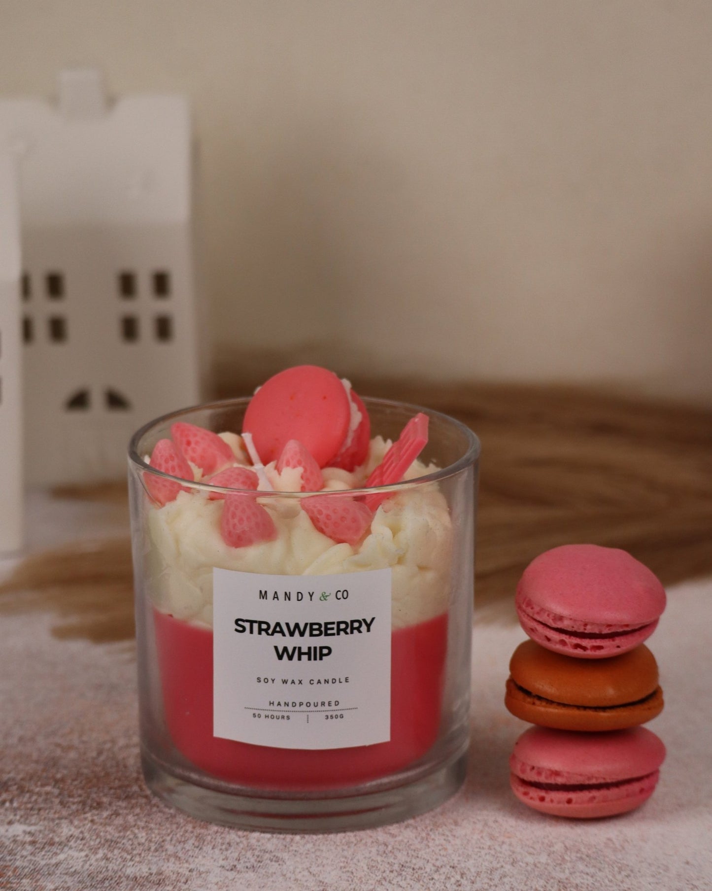 Strawberry Whip Soy Candle - Mandy and Co