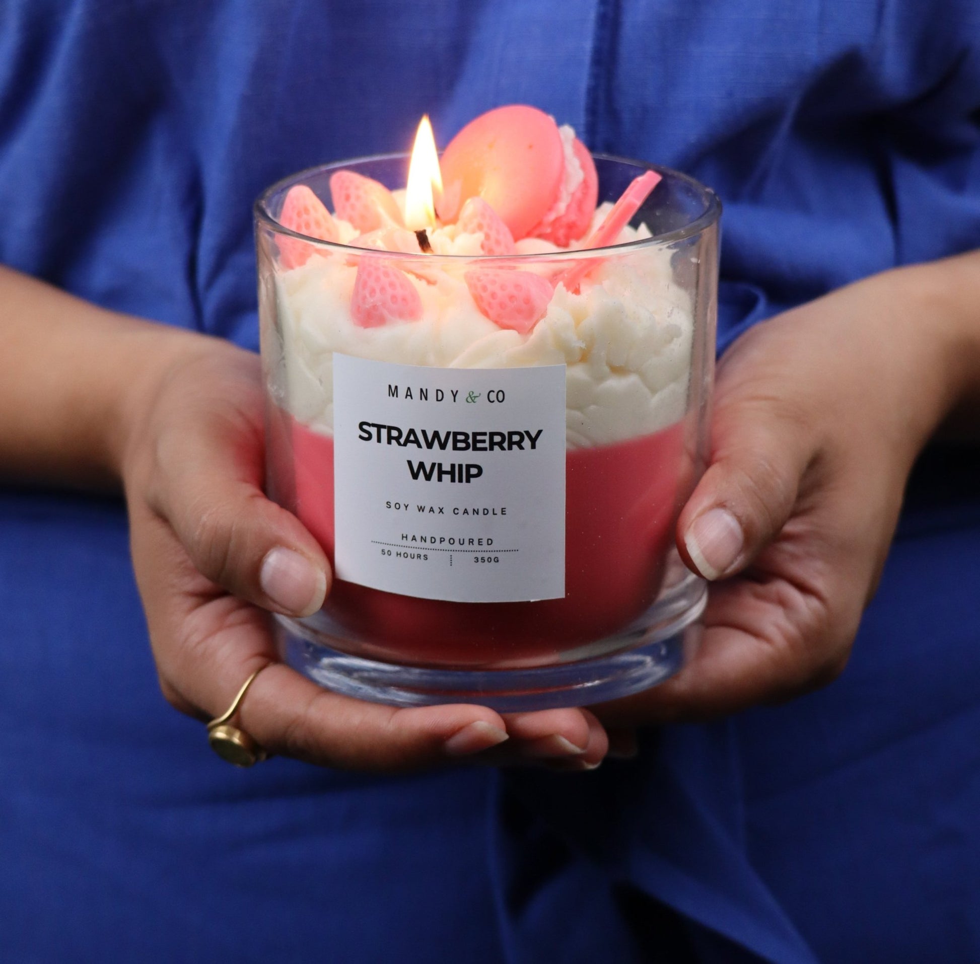 Strawberry Whip Soy Candle - Mandy and Co