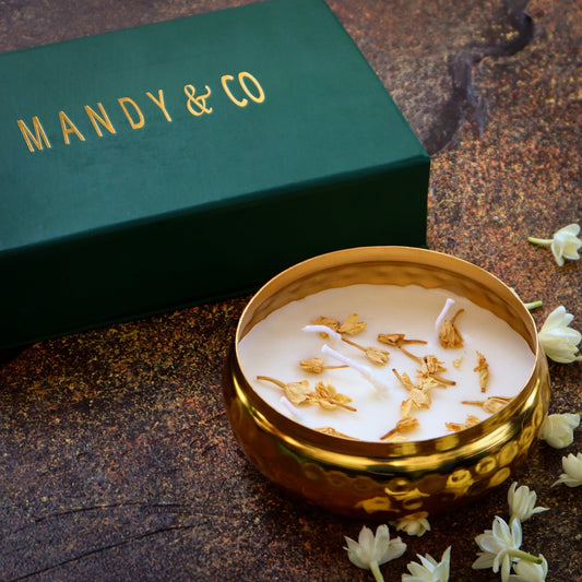 Urli Candle - Jasmine (Mogra) - Mandy and Co