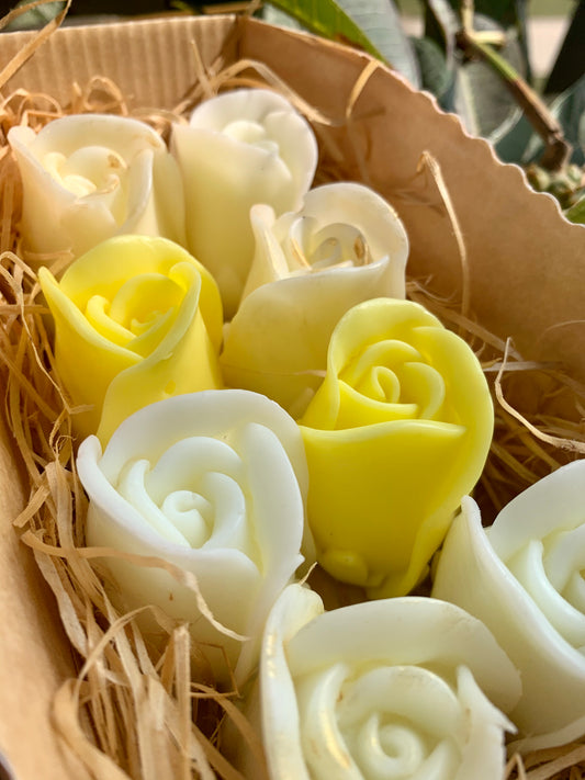 Box of 8 roses - Lemon