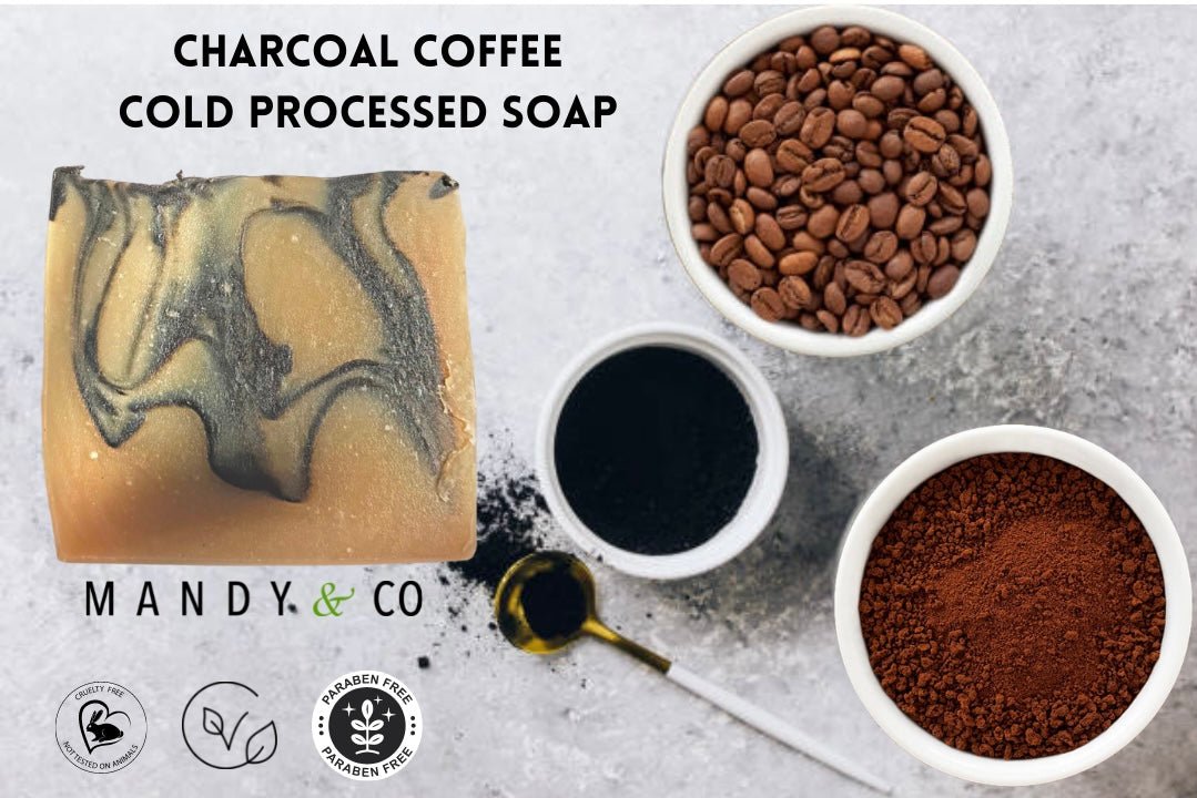 Charcoal Coffee Artisanal Soap - Mandy and Co