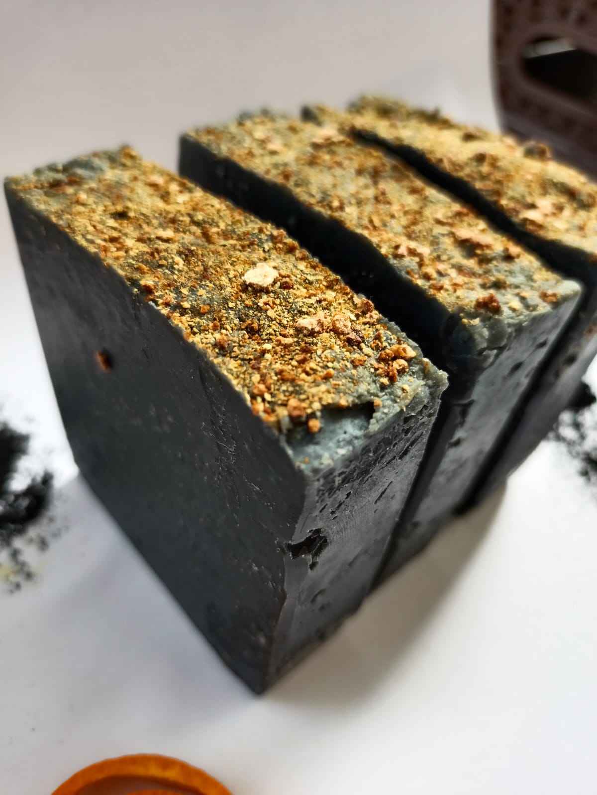Charcoal Orange Artisanal Soap - Mandy and Co