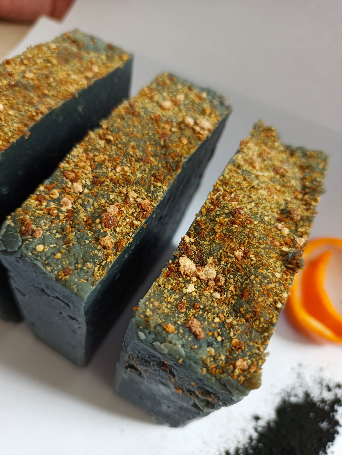 Charcoal Orange Artisanal Soap - Mandy and Co