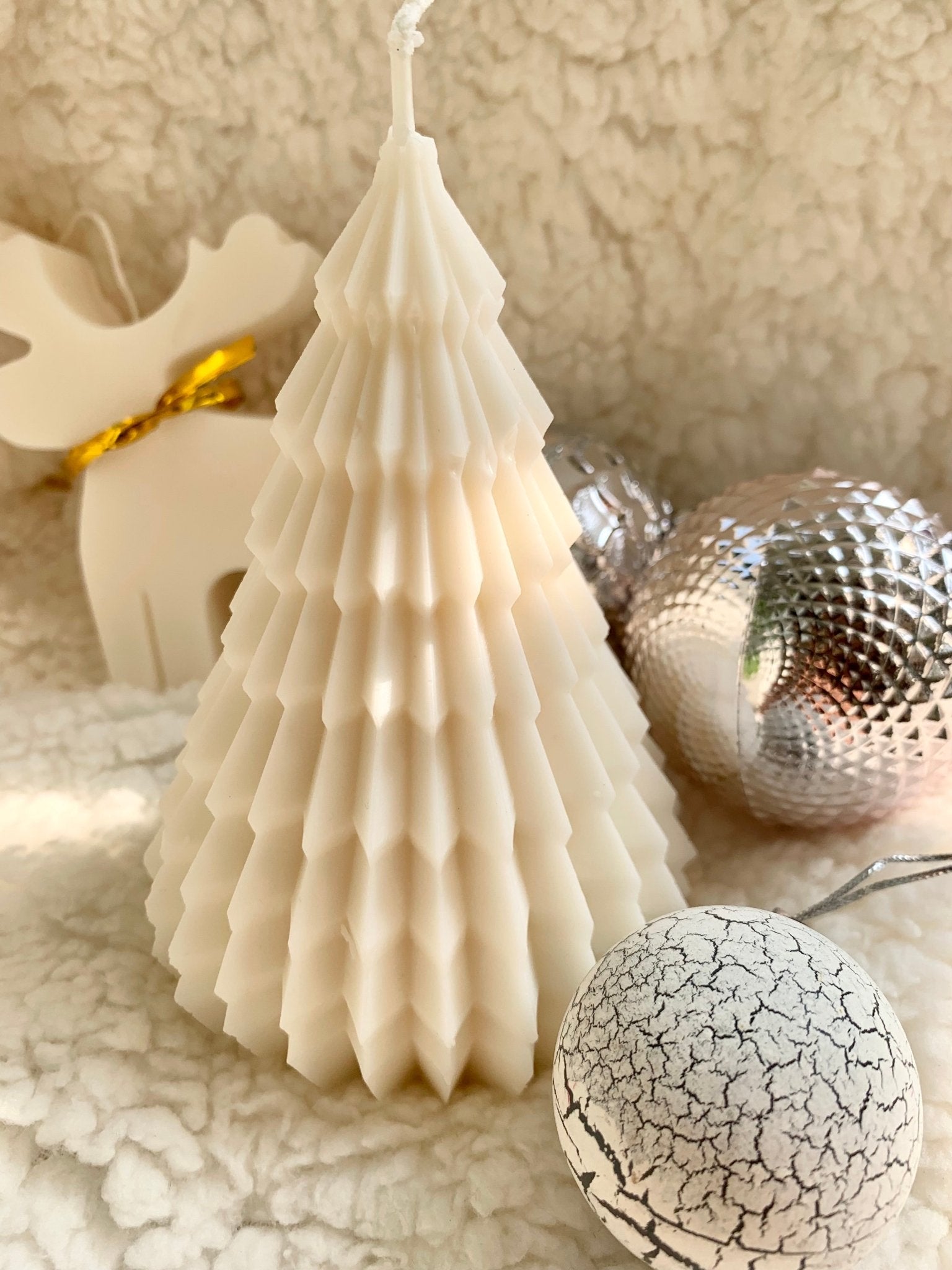 Christmas Pine Tree Candle – Decorative & Elegant - Mandy and Co