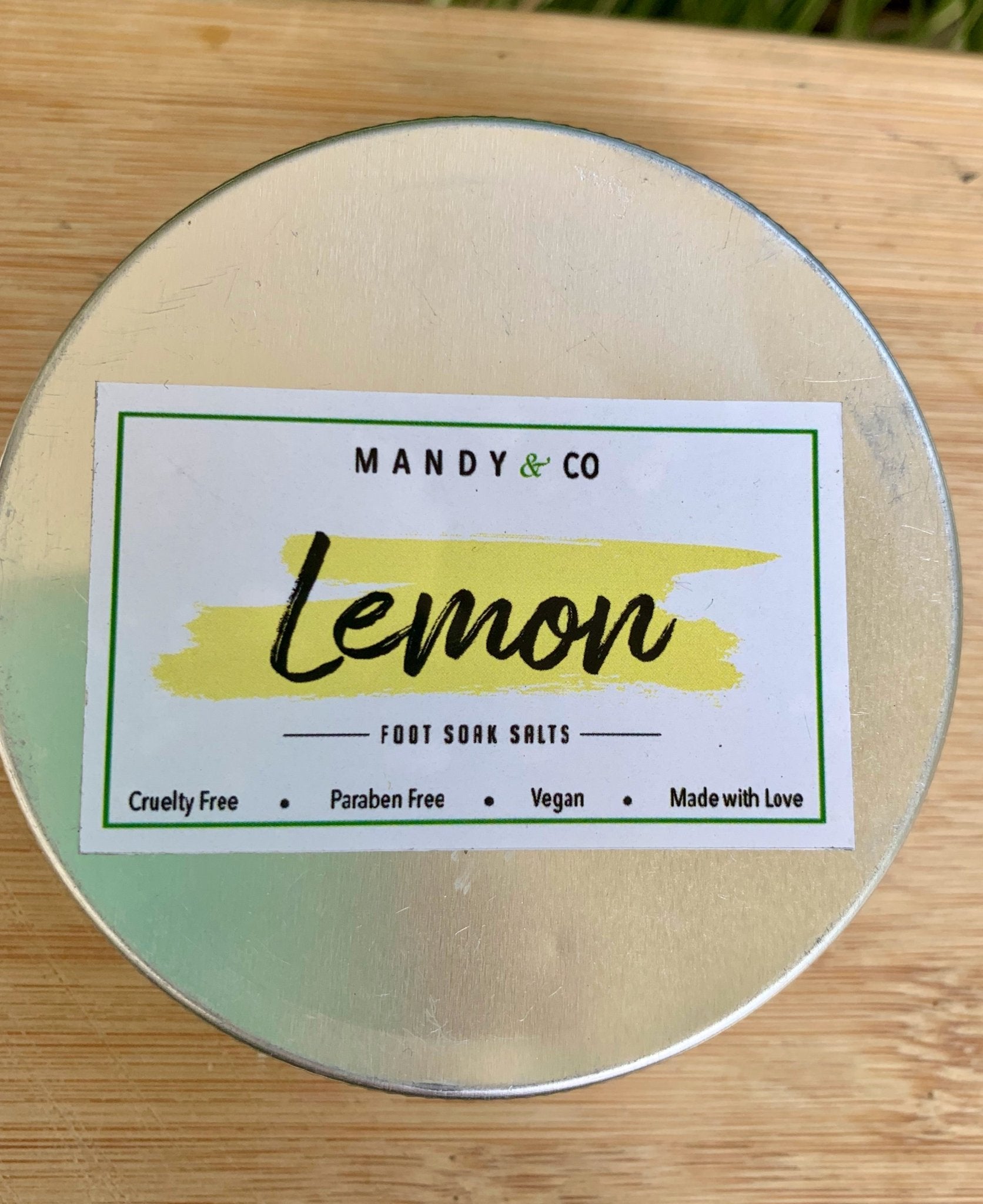 Foot Soak Salts: Lemon - Mandy and Co