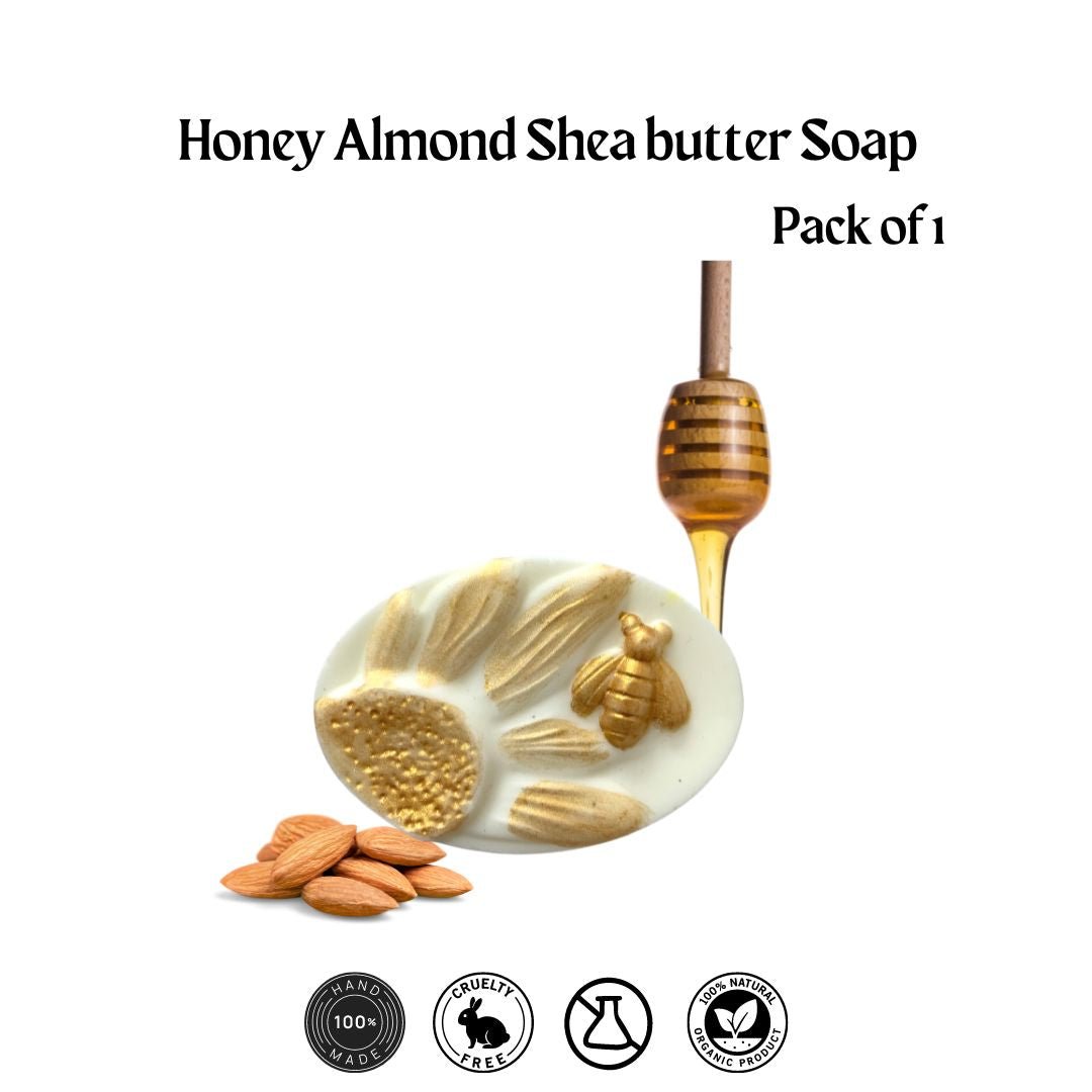Honey Almond Soap - Pack of 1 - Mandy and Co
