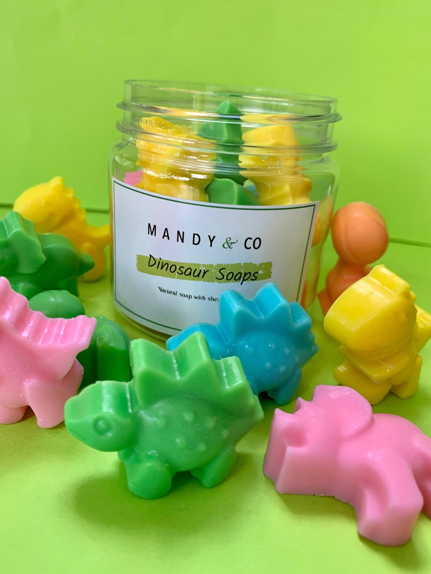 Mini Soap Jars: Dinosaurs - Mandy and Co