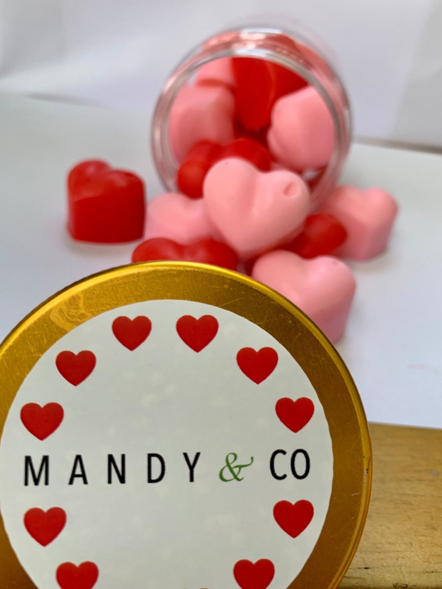 Mini Soap Jars: Hearts - Mandy and Co