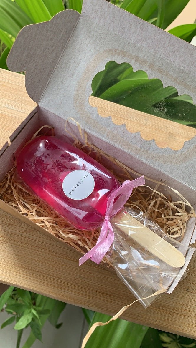Popsicle Soap: Strawberry - Mandy and Co