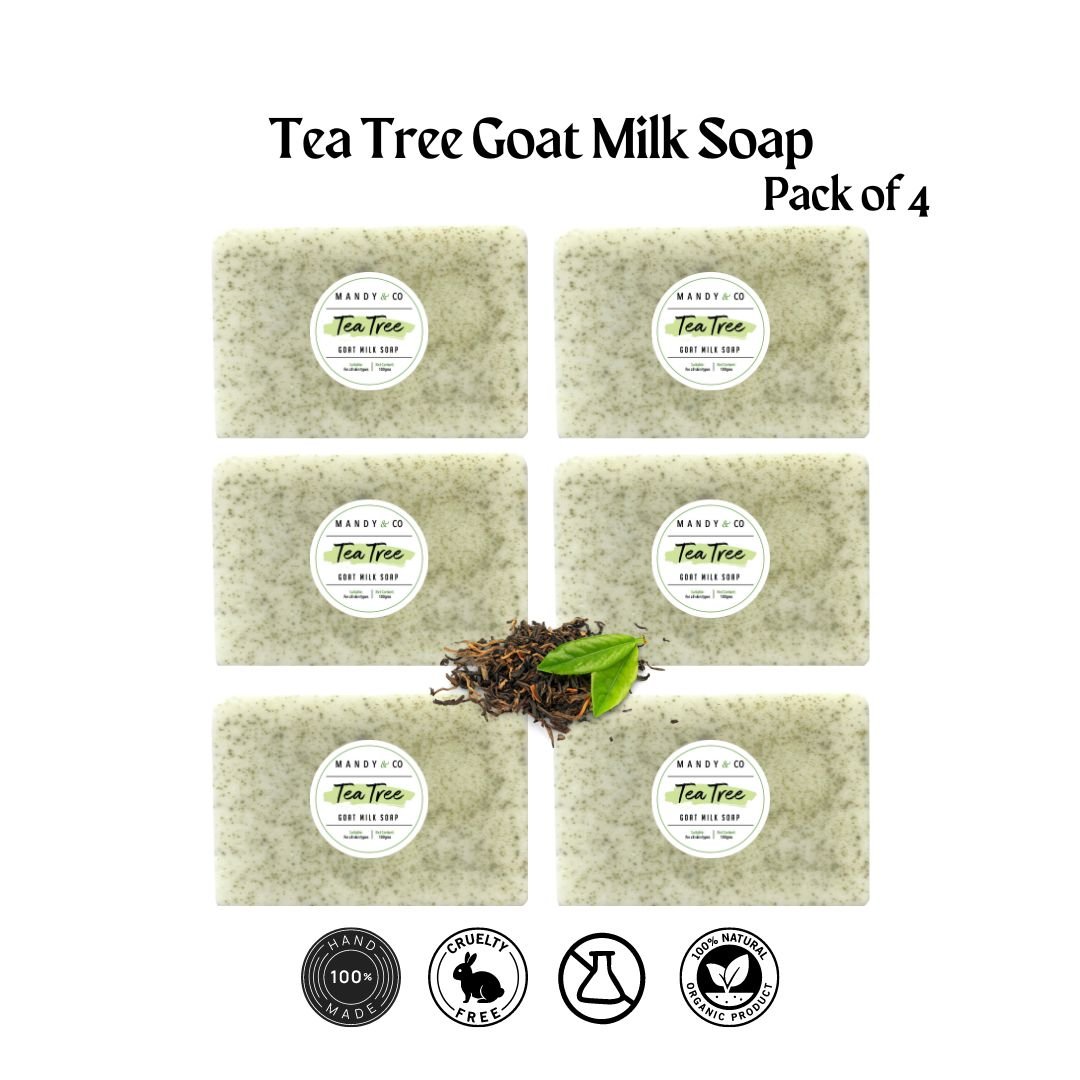 Tea Tree Goat Milk Soap (Pack of 6) - Mandy and Co