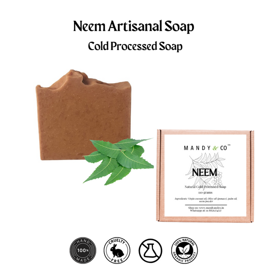 Purifying Neem Artisanal Soap | Natural Antibacterial Bar for Clear, Healthy Skin