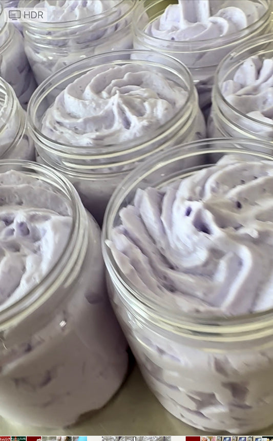 Handmade Body Wash : Lavender Whipped Soap