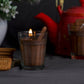 Chai Biscuit Soy Candle | Handmade Scented Candle in Authentic Cutting Chai Glass - Mandy and Co