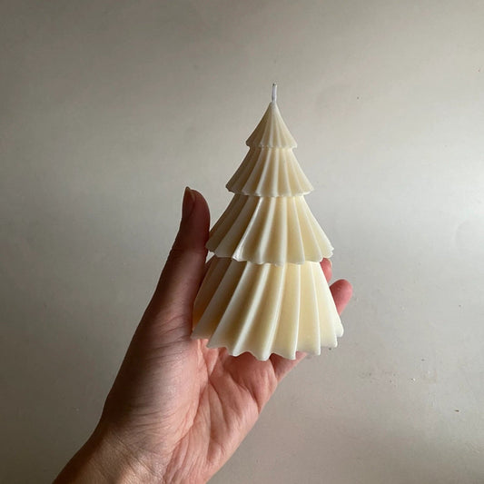 Christmas Tree Soy Candle – Eco - Friendly Festive Decor - Mandy and Co