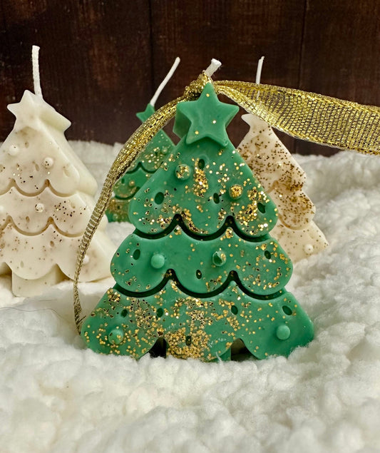 Christmas Tree Soy Candle - Green - Mandy and Co