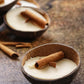 Coconut Shell Soy Candle – Set of 3 | Cinnamon - Mandy and Co