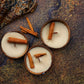 Coconut Shell Soy Candle – Set of 3 | Cinnamon - Mandy and Co