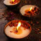 Coconut Shell Soy Candle – Set of 3 | Rose Scent - Mandy and Co