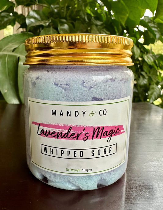 Handmade Body Wash : Lavender Whipped Soap - Mandy and Co
