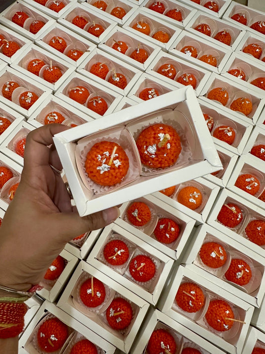 Laddoo Soy Candle (Pack of 2) – Festive, Whimsical Gifting - Mandy and Co