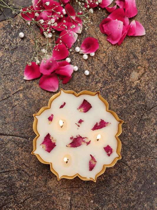 Mini Metal Urli Candle - Set of 2 - Mandy and Co