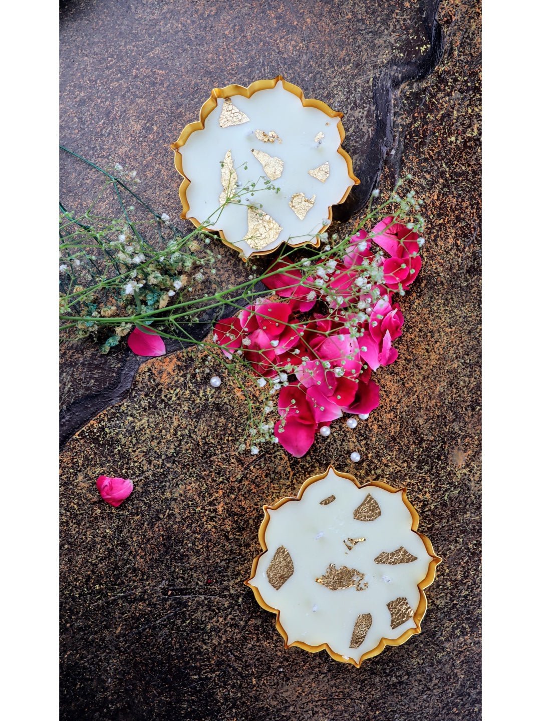 Mini Urli Soy Candle – Set of 3 | Rose Scent - Mandy and Co