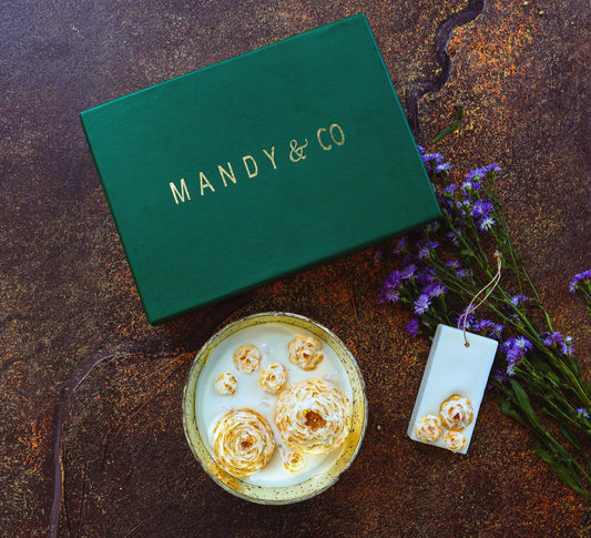 Peony Candle Gift Box - Mandy and Co