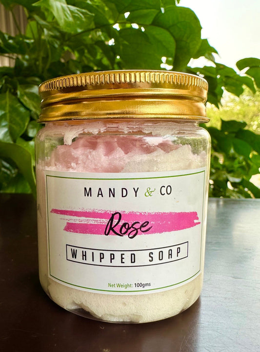 Rose Whipped Soap - Mandy and Co