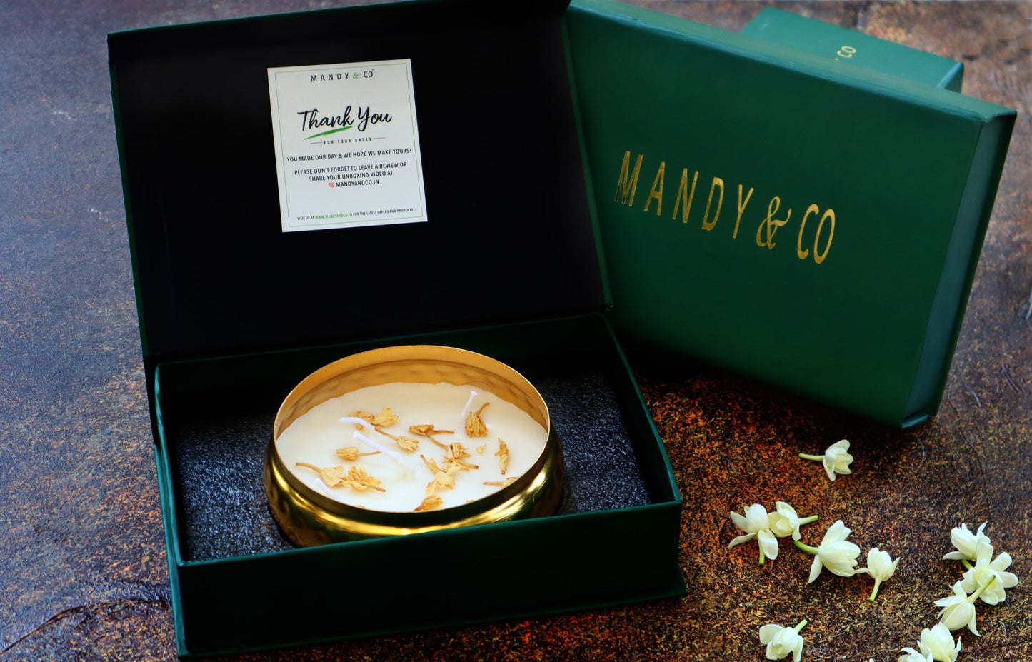 Urli Candle - Jasmine (Mogra) - Mandy and Co