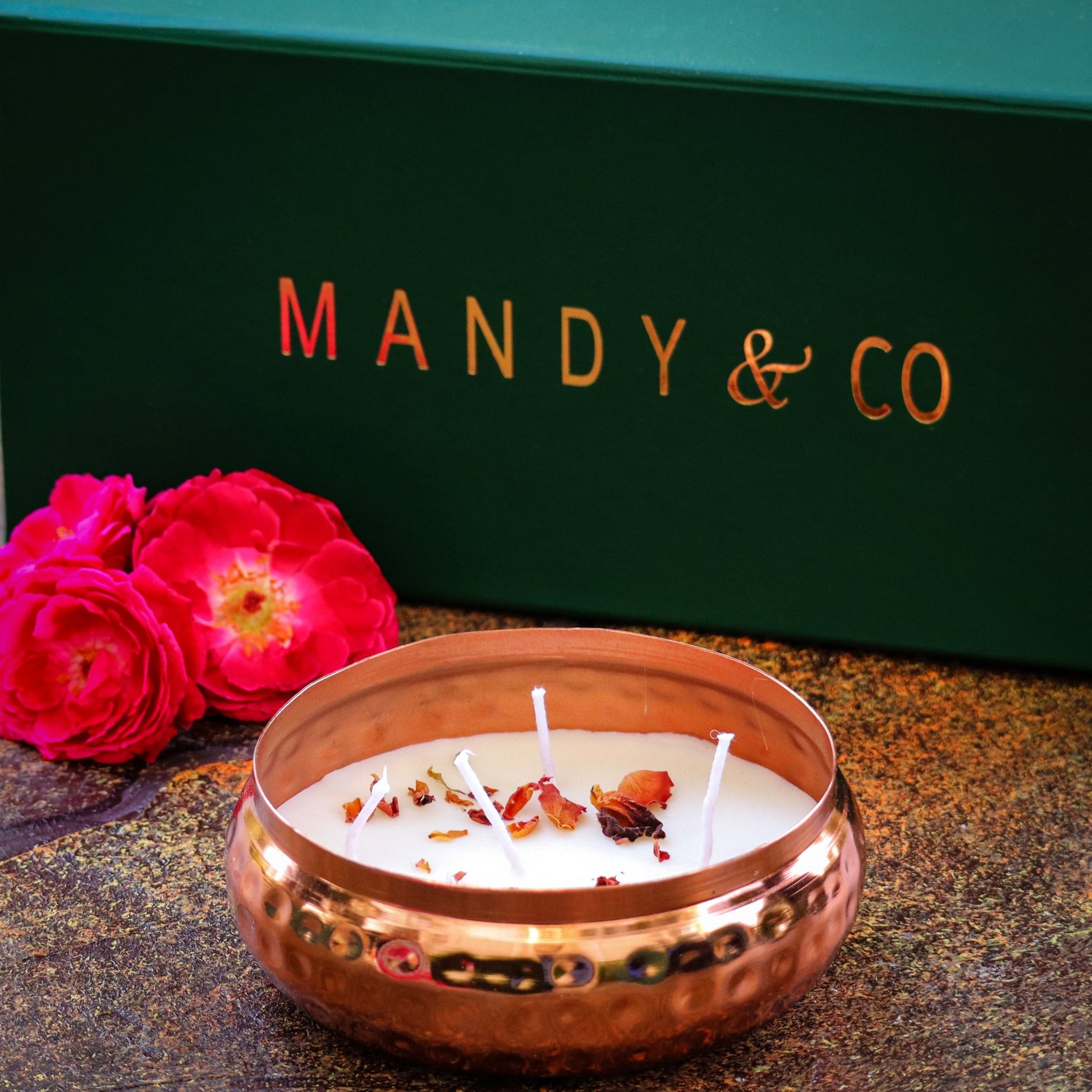 Urli Candle - Rose - Mandy and Co