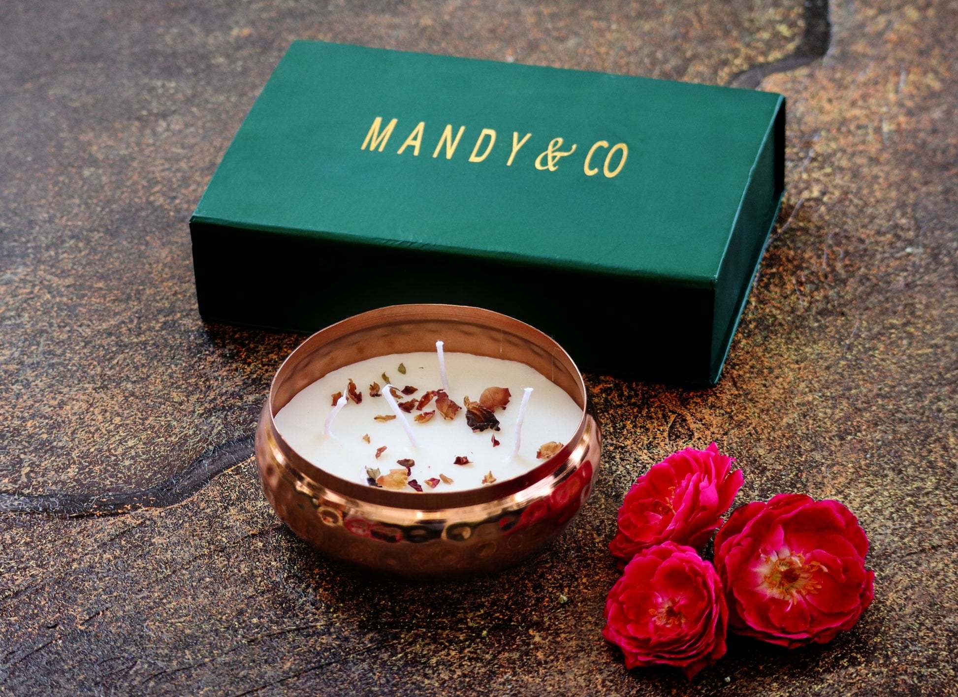 Urli Candle - Rose - Mandy and Co