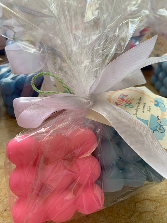 Pink & Blue Bubble Candle Pack  - Soy Wax