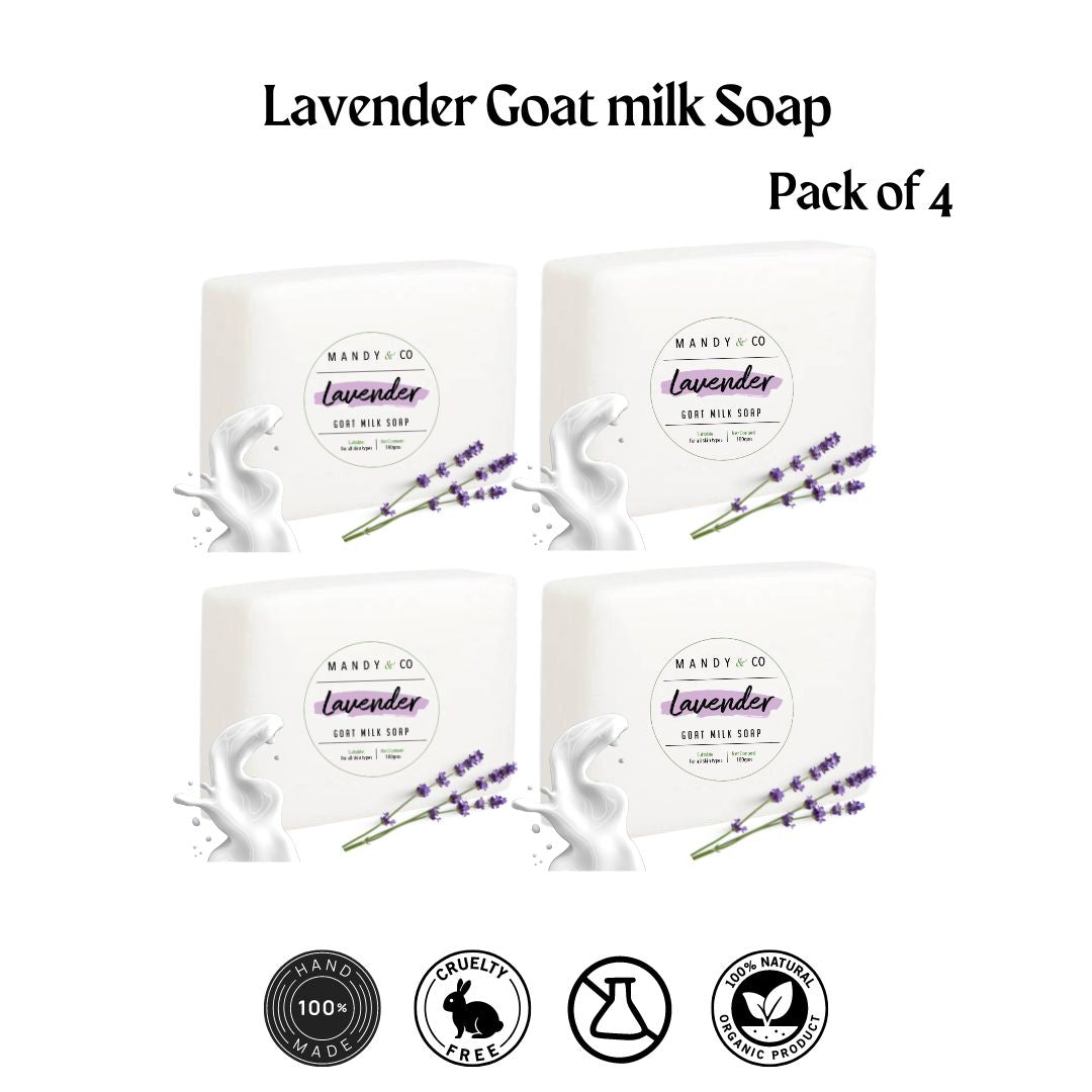Lavender Goat Milk Soap (Pack of 4)