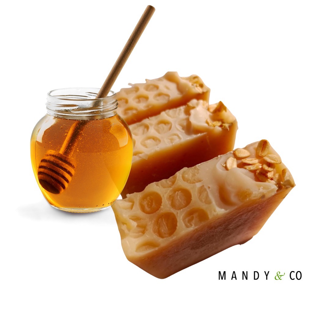 Hydrating Honey & Oatmeal Exfoliating Soap | Natural Moisturizing Bar for Sensitive Skin