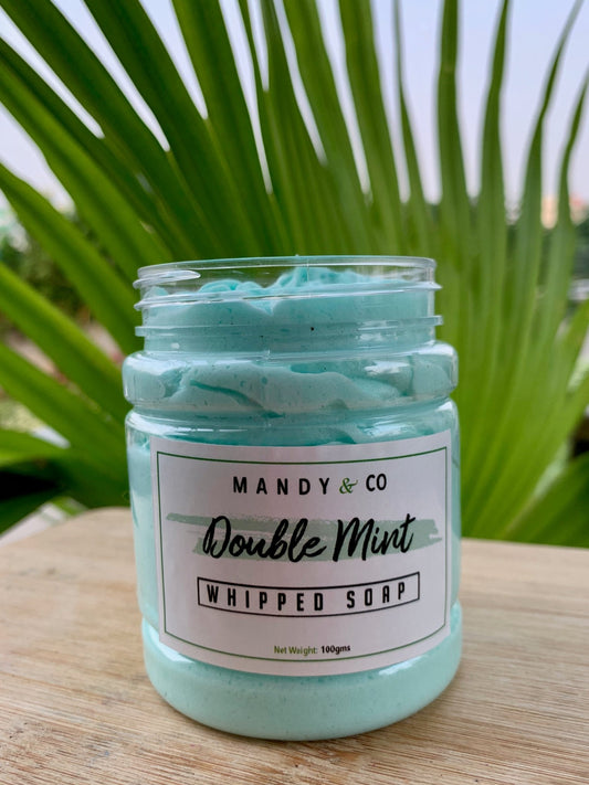 Double Mint Whipped Soap - Handmade Body wash - Mandy and Co