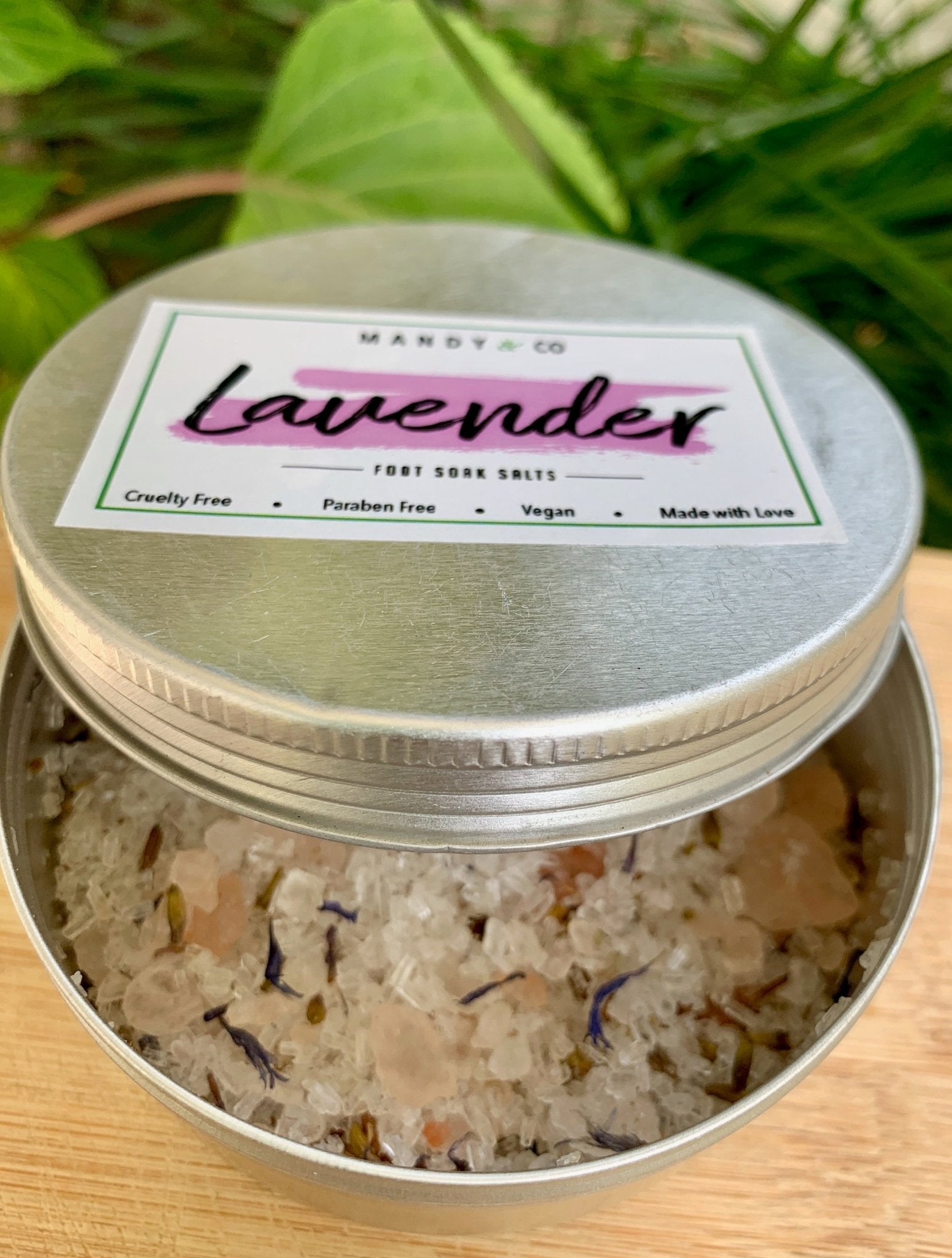 Foot Soak Salts: Lavender - Mandy and Co