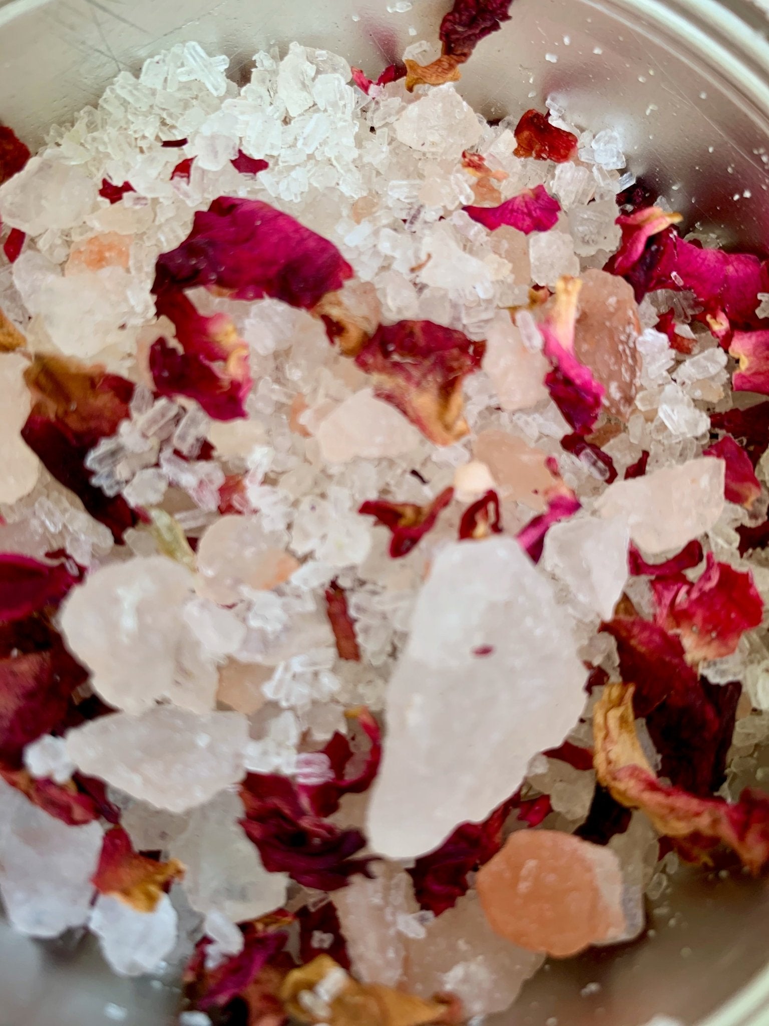 Foot Soak Salts - Rose (Handrcrafted & Natural) - Mandy and Co