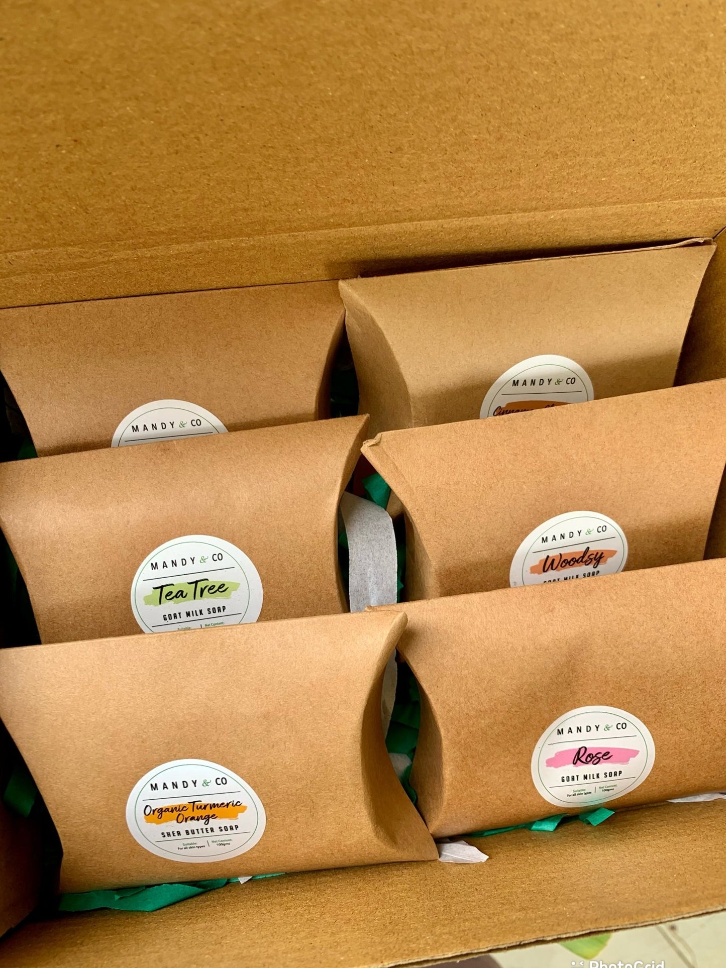 Handcrafted Soap Gift Box: Pack of 6 - Mandy and Co