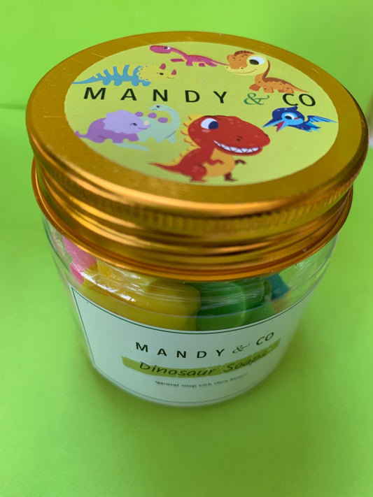 Mini Soap Jars: Dinosaurs - Mandy and Co