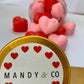 Mini Soap Jars: Hearts - Mandy and Co