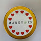 Mini Soap Jars: Hearts - Mandy and Co
