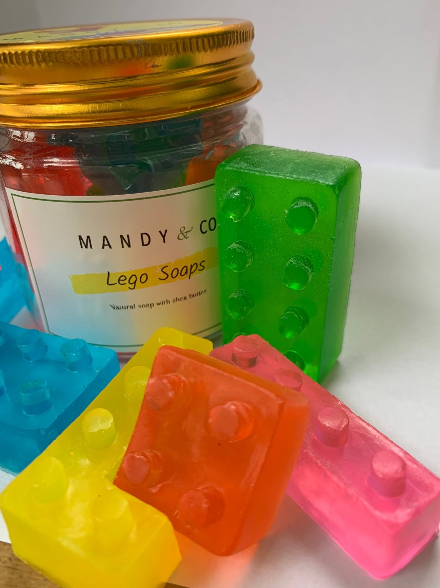 Mini Soap Jars: Lego - Mandy and Co