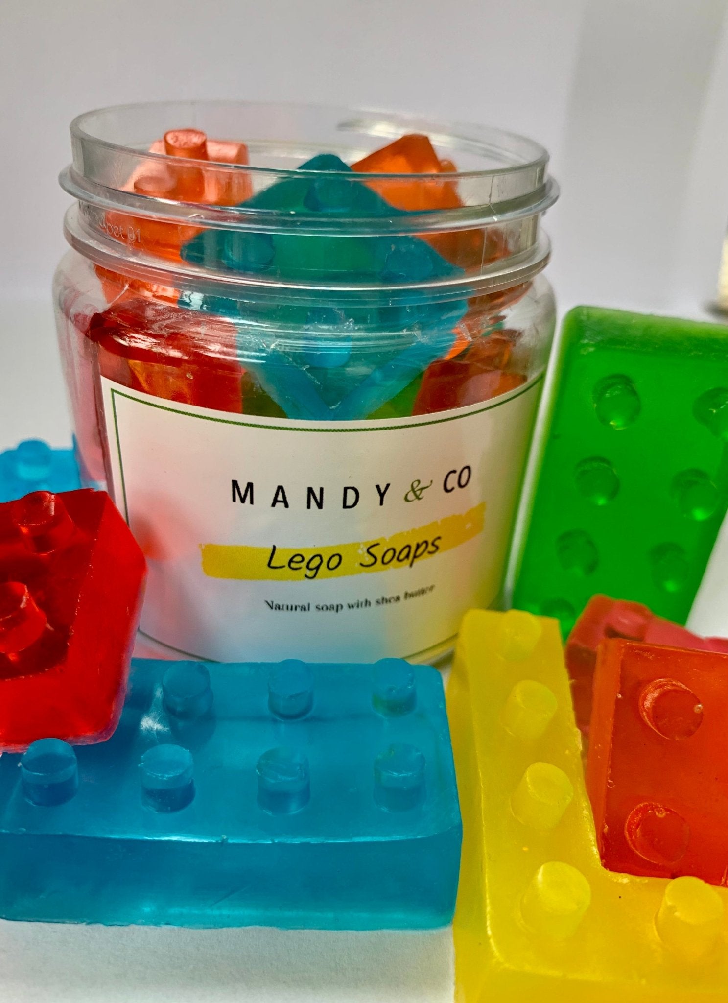 Mini Soap Jars: Lego - Mandy and Co
