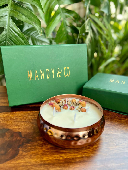 Urli Candle - Rose - Mandy and Co